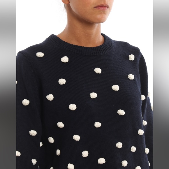 TORY BURCH Sweater in Black/White - Picture 4 of 12